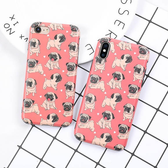❤️NEW iPhone X/XS/7/8/7+/8+ Pug iPhone Case - Picture 3 of 6